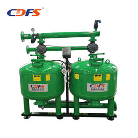 Stainless Steel Irrigation Sand Filter , Cooling Water Recycle 28 Inch Sand Filter