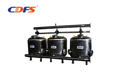 Carbon Steel Multimedia Sand Filter , 2 - 8 Bar Water Softener Sand Filter 